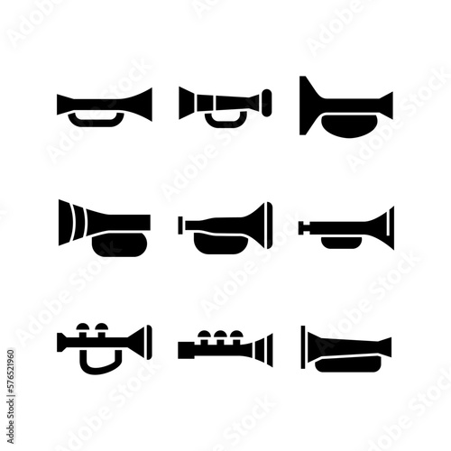 trumpet icon or logo isolated sign symbol vector illustration - high quality black style vector icons