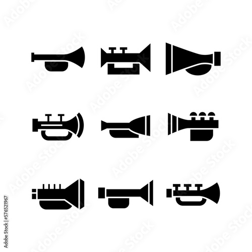 trumpet icon or logo isolated sign symbol vector illustration - high quality black style vector icons