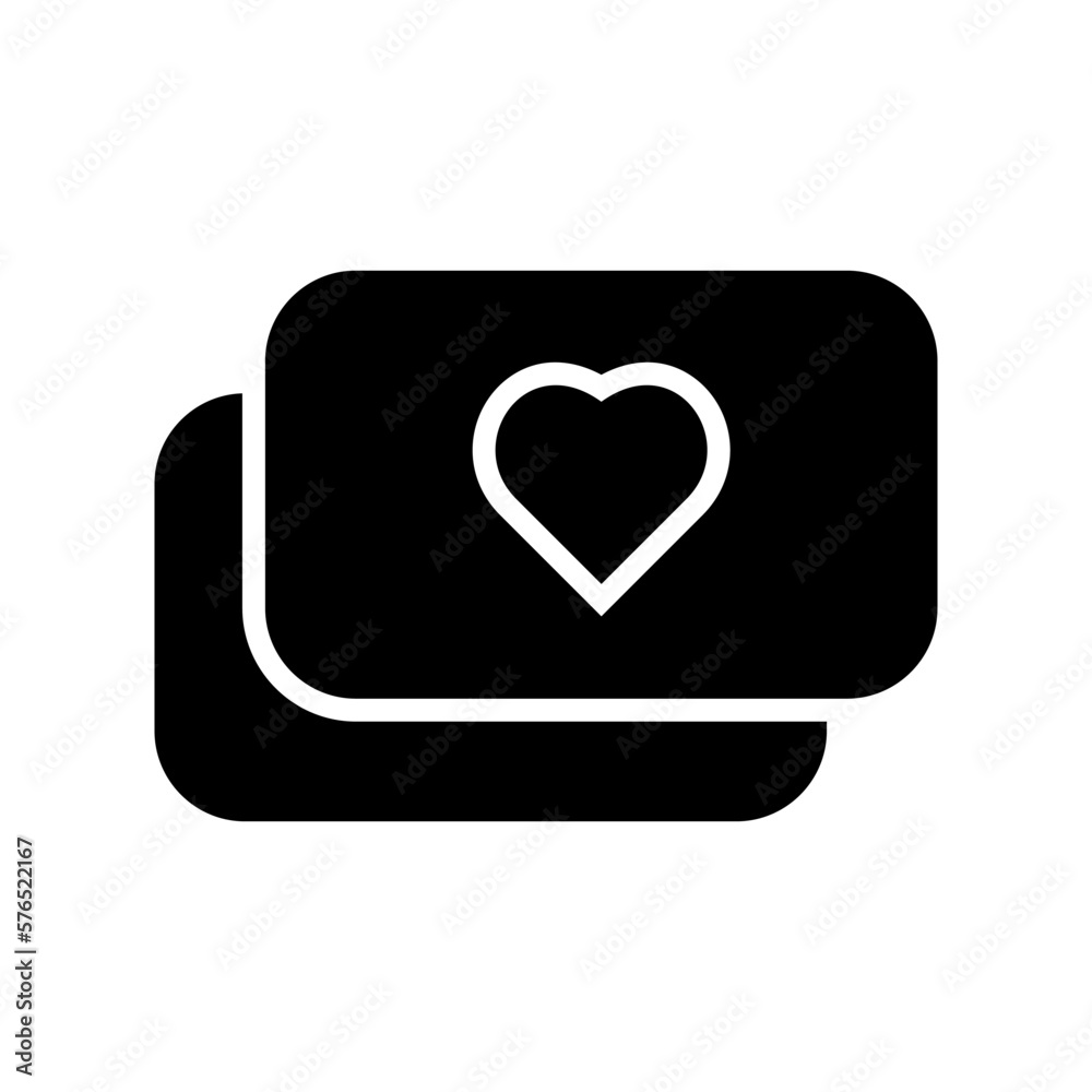 
valentine cards icon or logo isolated sign symbol vector illustration - high quality black style vector icons
