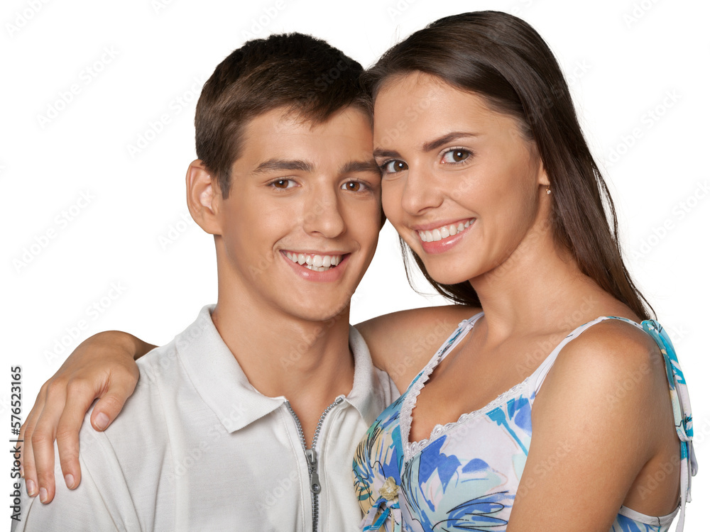 Portrait of Happy Smiling Young Couple Portrait of Happy Smiling Young Couple