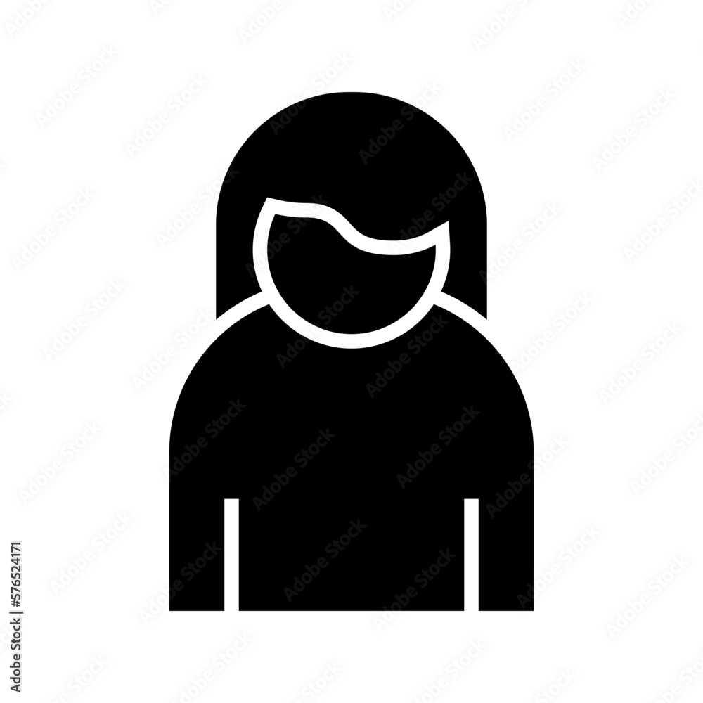 woman in love icon or logo isolated sign symbol vector illustration - high quality black style vector icons
