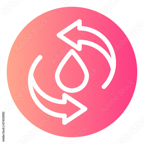 blood transfusion gradient icon