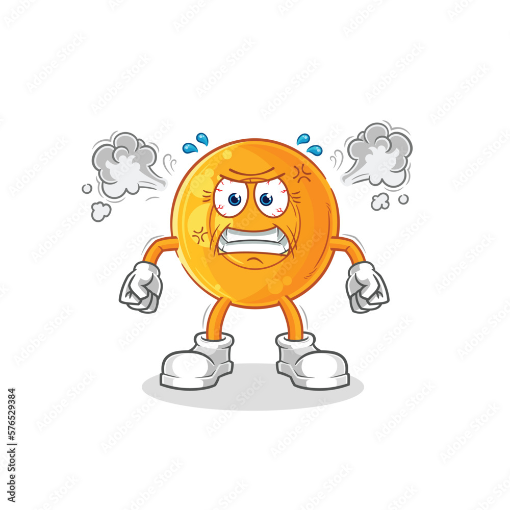 throat lozenges very angry mascot. cartoon vector throat lozenges very angry mascot. cartoon vector