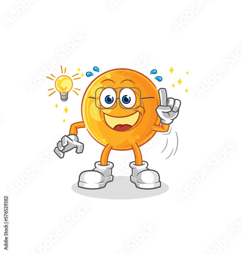 throat lozenges got an idea cartoon. mascot vector
