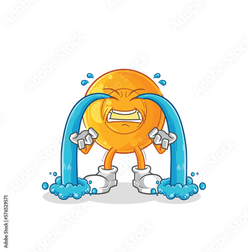 throat lozenges crying illustration. character vector