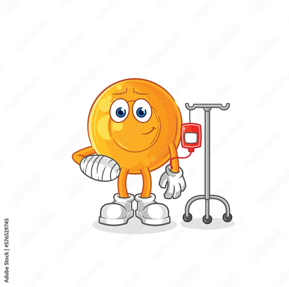 throat lozenges sick in IV illustration. character vector throat lozenges sick in IV illustration. character vector