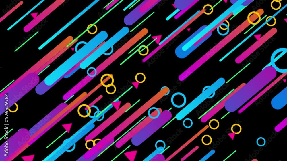 Colorful stripes and shapes abstract background background. Geometric lines background wallpaper