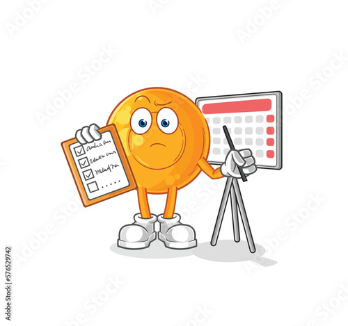 throat lozenges schedule list vector. cartoon character