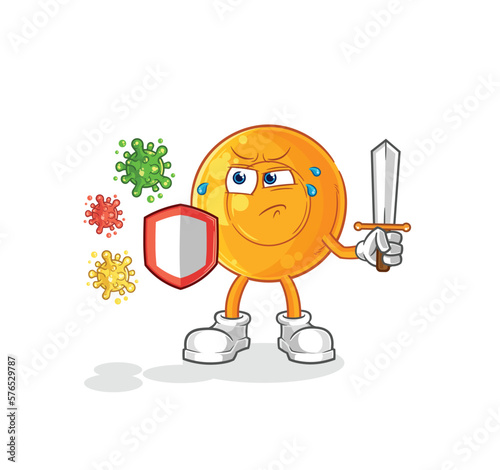 throat lozenges against viruses cartoon. cartoon mascot vector