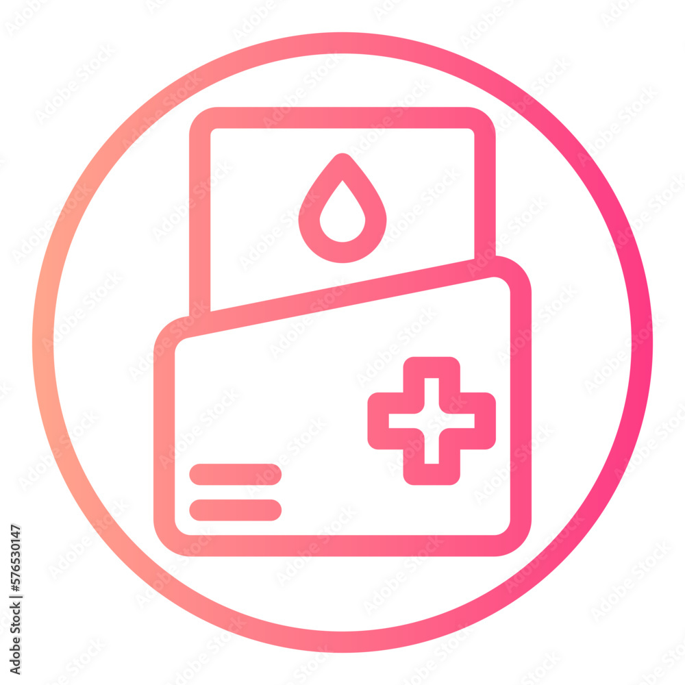 medical folder gradient icon