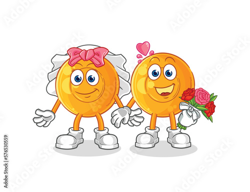 throat lozenges wedding cartoon. cartoon mascot vector