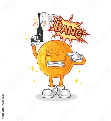 throat lozenges warning shot mascot. cartoon vector