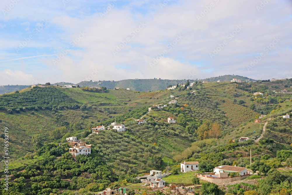 Mountains of Andalucia from Frigiliana, Spain	
