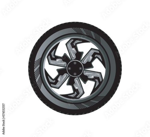 alloy whell vector illustration