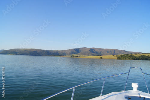 yacht in the lake