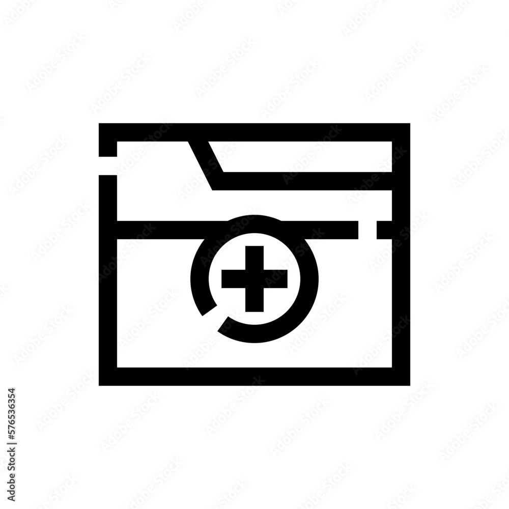 Obraz premium folder line icon