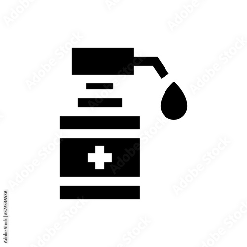disinfectant glyph icon