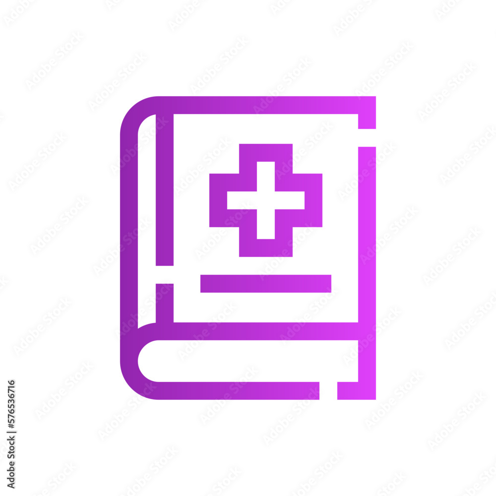 medicine book gradient icon