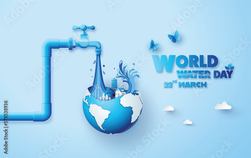 concept of ecology and world water day .