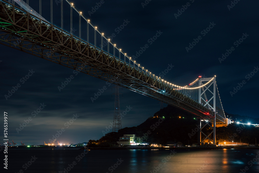 Obraz premium 関門海峡の夜景