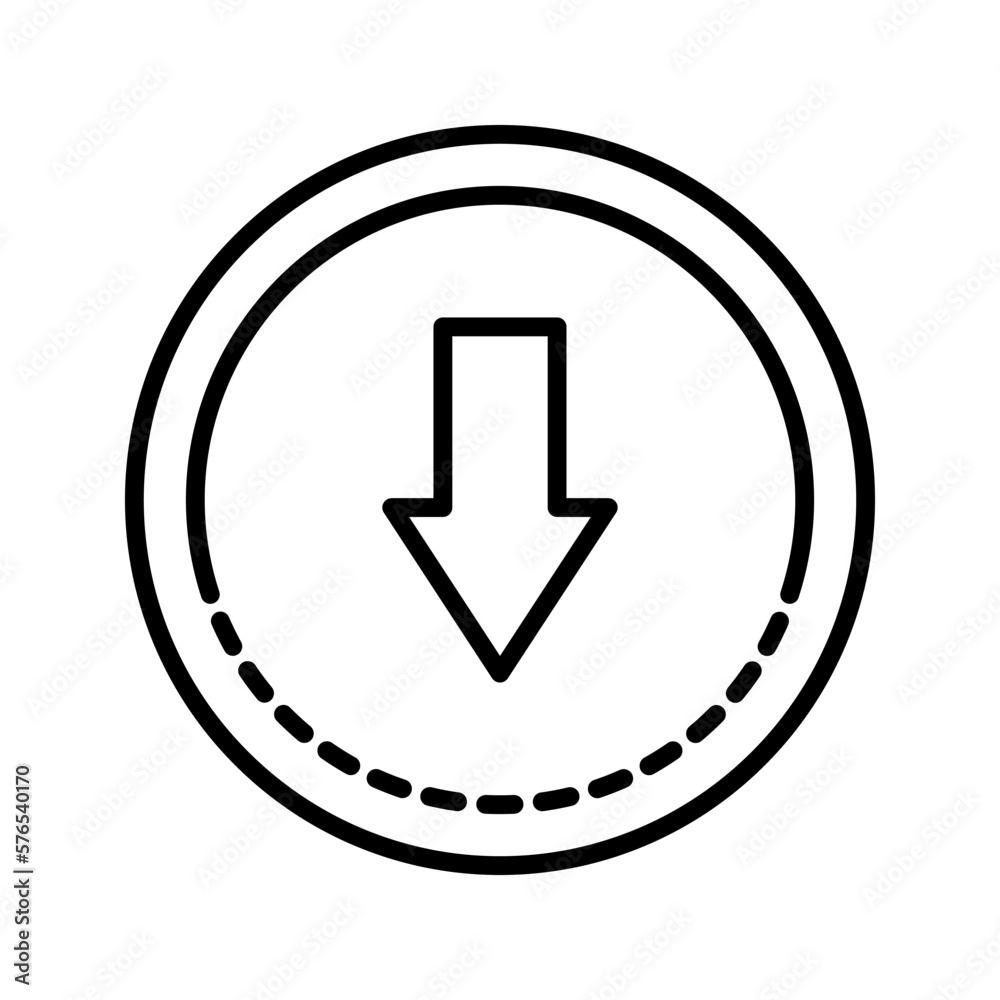 Downloads icon. sign for mobile concept and web design. vector illustration Downloads icon. sign for mobile concept and web design. vector illustration