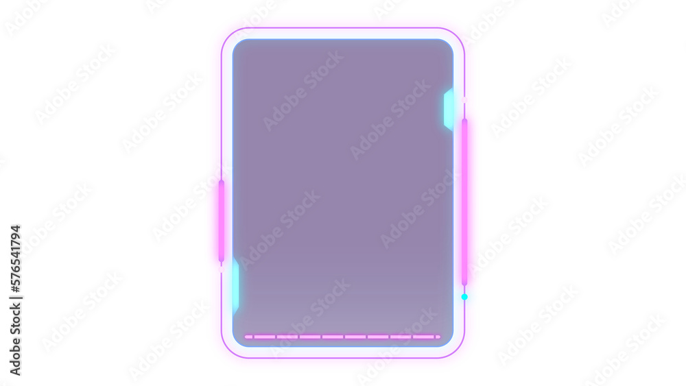 Abstract HUD display infographic sci-fi futuristic frame information