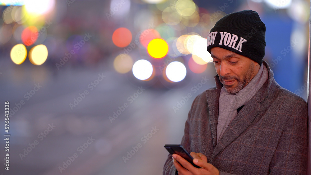 Afro American man in New York - travel photography Afro American man in New York - travel photography