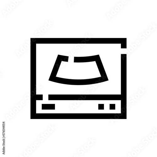 sonography line icon