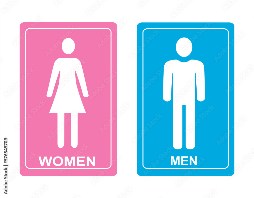 Men Women restroom sign Men Women restroom sign