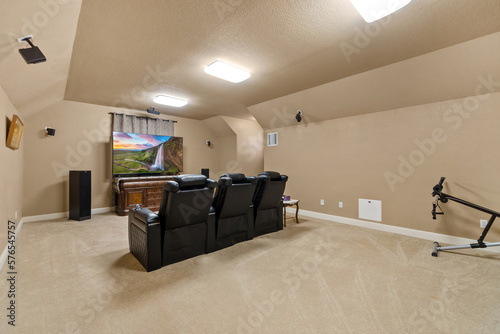 Bild auf Leinwand home theater