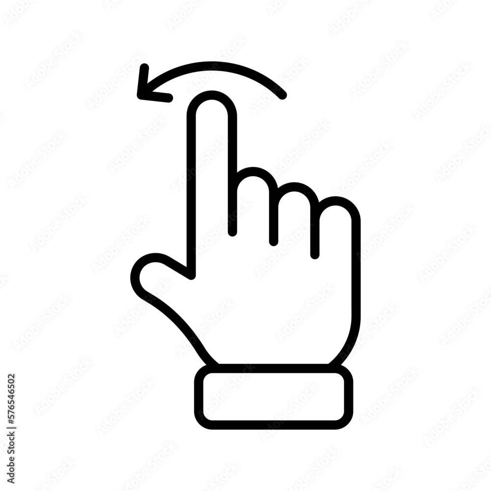 Swipe icon. sign for mobile concept and web design. vector illustration Swipe icon. sign for mobile concept and web design. vector illustration