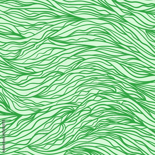 Wavy background. Hand drawn waves. Stripe texture with many lines. Waved pattern. Colored illustration
