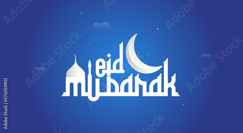 Traditional eid  festival banner template