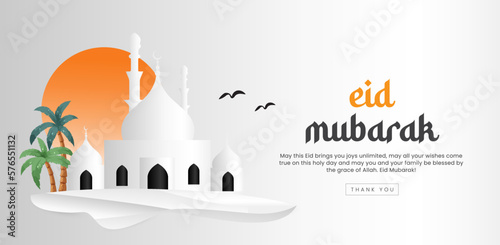 Traditional eid  festival banner template