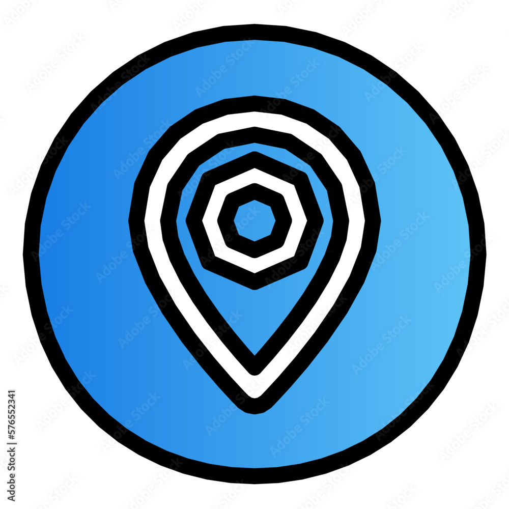 location pin gradient icon location pin gradient icon