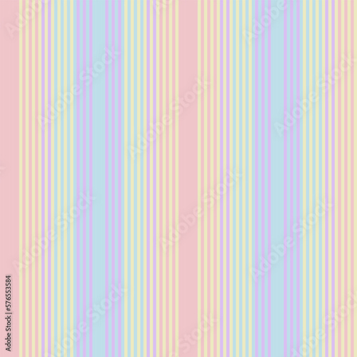 Pastel Rainbow Vertical Stripe seamless pattern design
