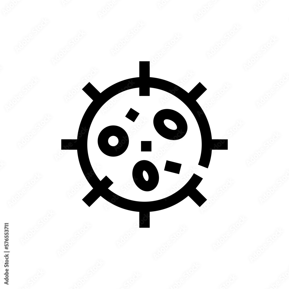 Obraz premium virus line icon
