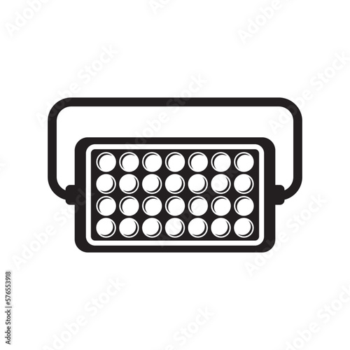 Stage light icon symbol,illustration design template.