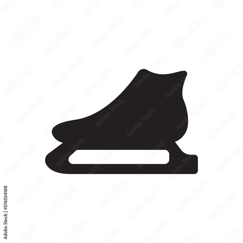 Ice skates icon symbol,illustration design template. Ice skates icon symbol,illustration design template.
