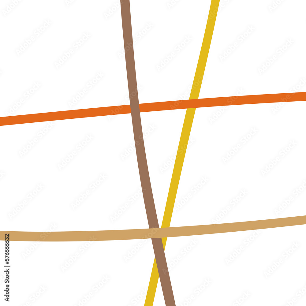 Yellow Brown Graphic Lines