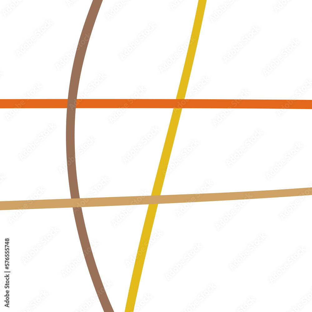 Yellow Brown Graphic Lines