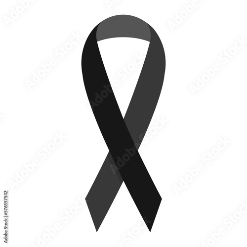 AIDS ribbon icon on transparent background.