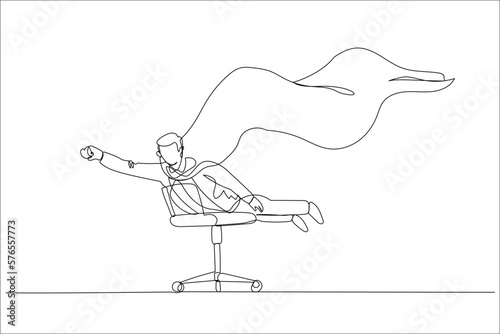 businessman man with coat an chair posing like hero