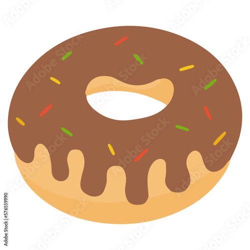 donut with chocolate