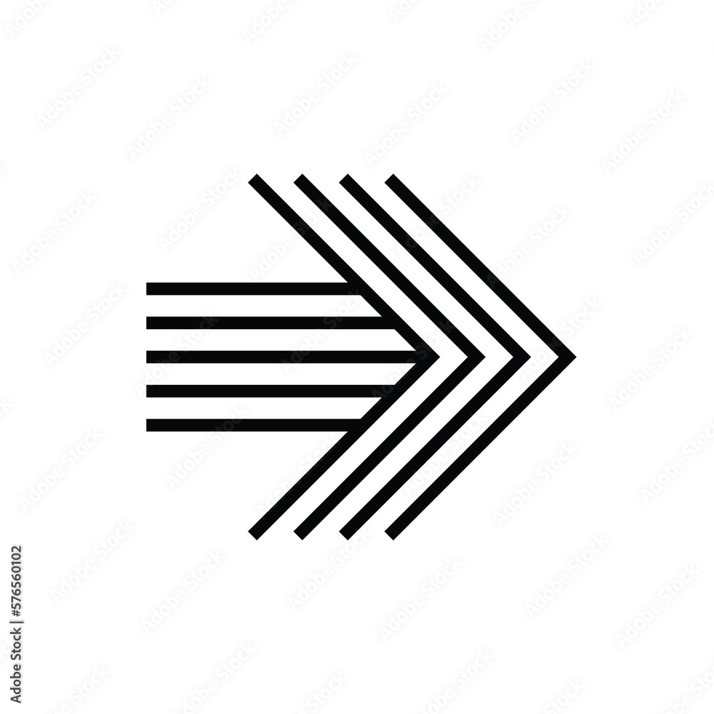 Simple linear arrow icon. Modern charts and info-graphic elements. Simple linear arrow icon. Modern charts and info-graphic elements.