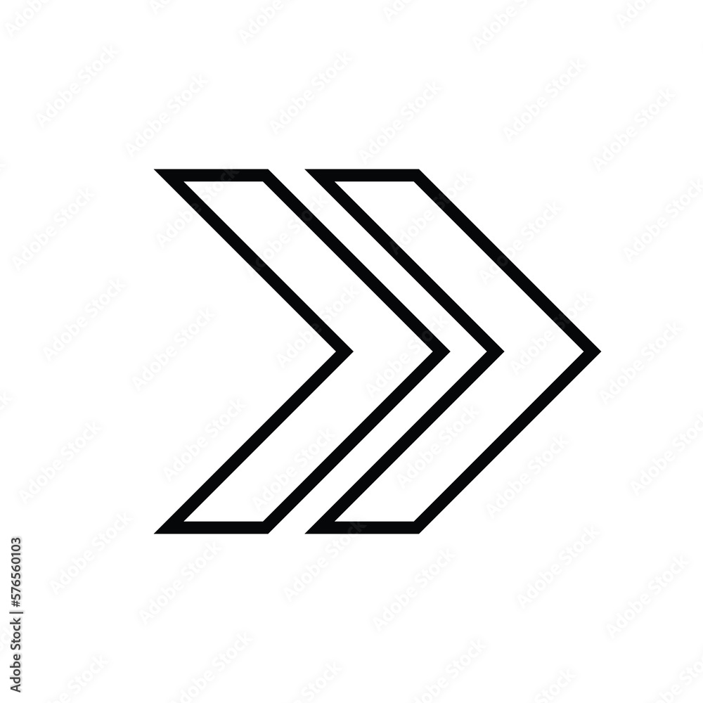 Simple linear arrow icon. Modern charts and info-graphic elements. Simple linear arrow icon. Modern charts and info-graphic elements.