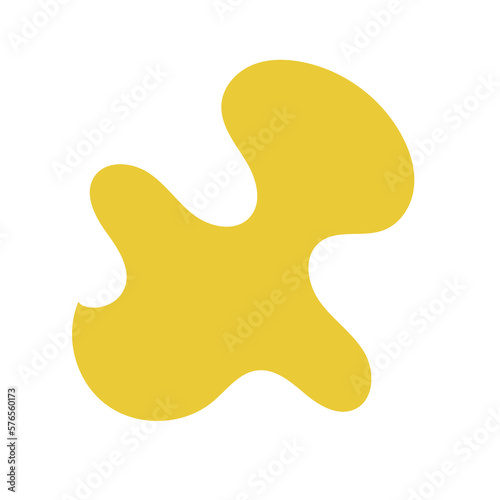 Yellow Abstract Shapes 