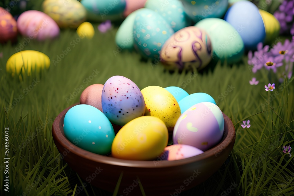 Bowl of Easter Eggs Bowl of Easter Eggs