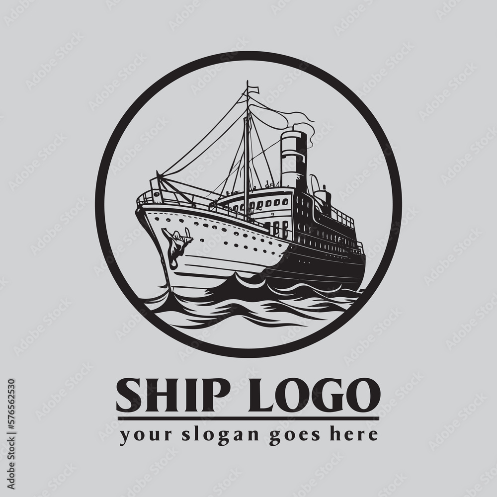 ship logo , sailboat logo vector ship logo , sailboat logo vector