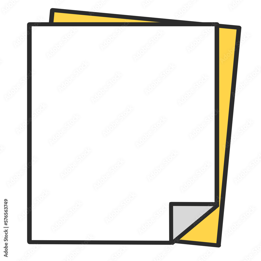 Blank page paper background illustration Blank page paper background illustration